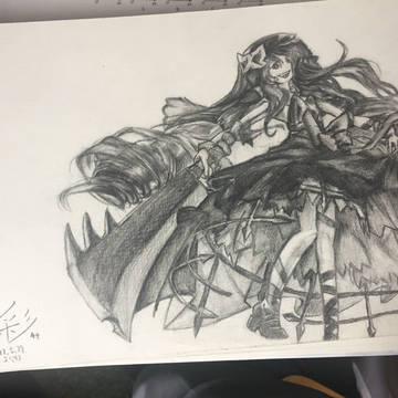 萌彩的铅笔画