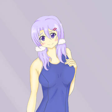 ななこさんにスク水着せてみた