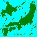 ワールドマップに使えるかもしれない日本地図？