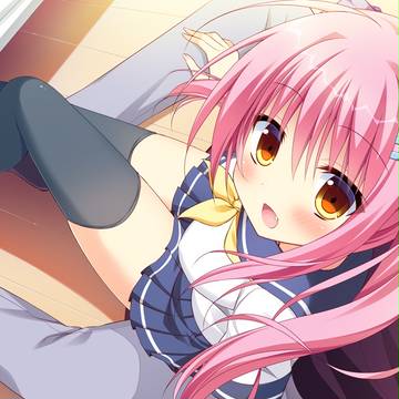 へへ、寄りかかっちゃえ♪