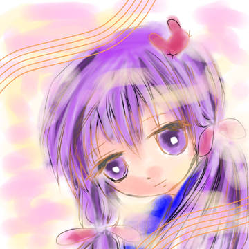 【結月ゆかり】指描き_φ(･_･