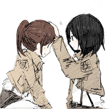 ミカサとサシャ