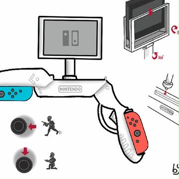 switch Hand Shank for FPS game