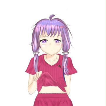 おなかを気にするゆかりさん（強）