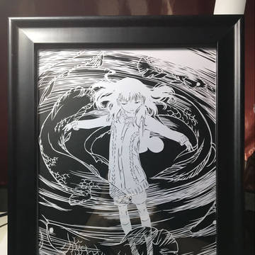 《少女不十分》临摹切り絵