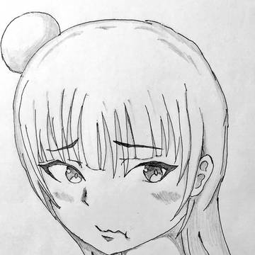 善子お誕生日おめでとう!!(白黒)