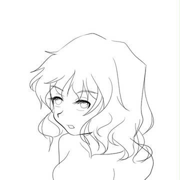 上目使いの女の子