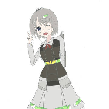 【鉄道擬人化/仮絵】JR北海道新型気動車・H100形「でくも」
