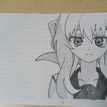 終わりのセラフの柊シノアを描いてみた❗