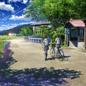 夏の通学路