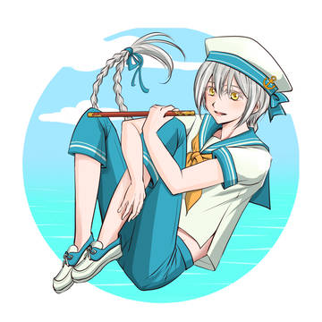夏の装いルーク