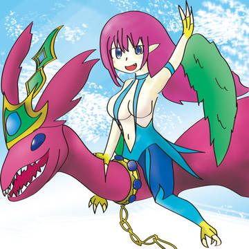 ハーピィレディとペットなドラゴン