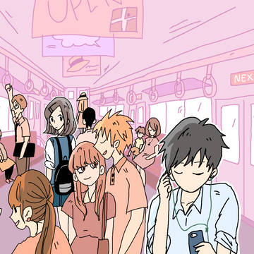 電車の中で