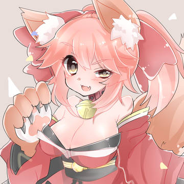 落書　FGO タマモキャット　