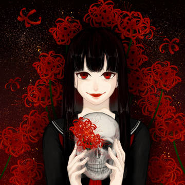 少女と曼殊沙華
