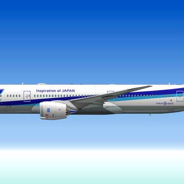 ＡＮＡ　Ｂ787-9　JA882A  ANA's50th 787