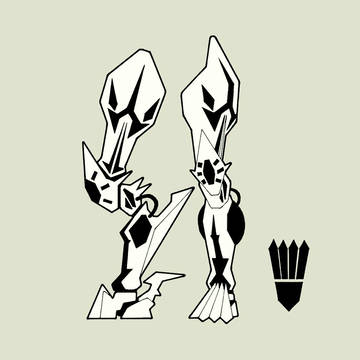 オリジナルロボット脚部