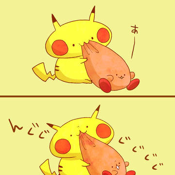 ぴかちゅうとカービィ