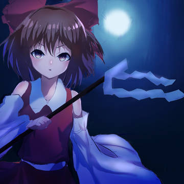 竹林の中の紅