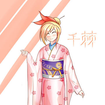 Chitoge Kirisaki in Kimono