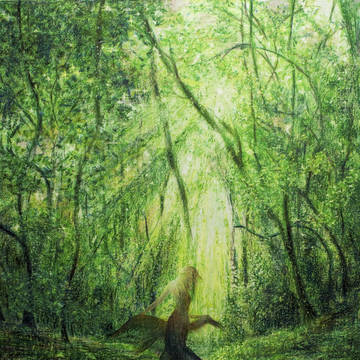 色鉛筆画「twinkle foliage」