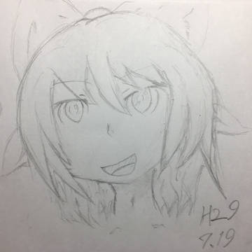 初描きチルノ