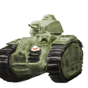 ルノーB1bisを描いてみた