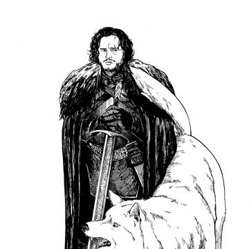 Jon Snow and Moon Moon