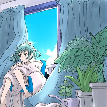 青の窓際