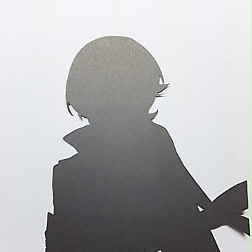 刀剣乱舞 切り絵 シルエット 脇差極
