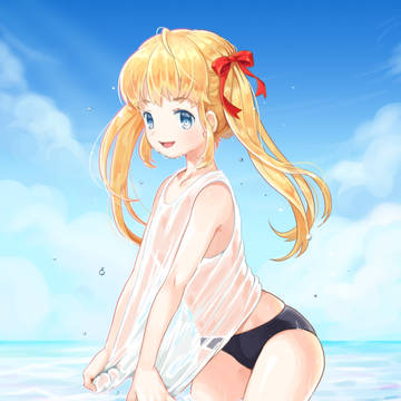 海と少女