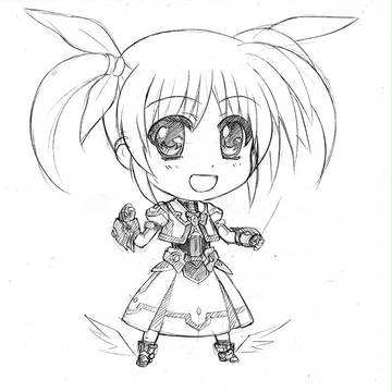 アクリルキーホルダー下絵