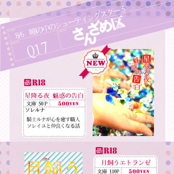 瞳シュ5 お品書き(音トキ小説/R-18)
