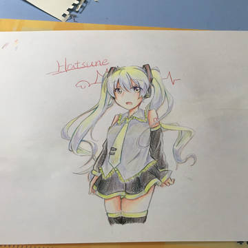 初音色鉛試畫