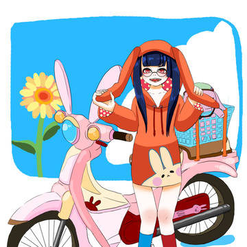 うさぎスーパーカブ