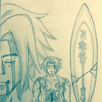 刀剣乱舞　蜻蛉切　描いてみた