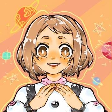 画了丽日御茶子（うららか おちゃこ）！