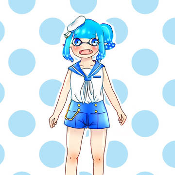 創作イカちゃん夏仕様