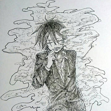 エク魔津落描き+α