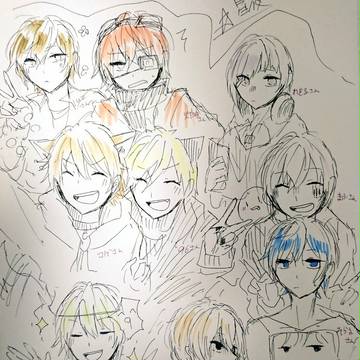 １発書き