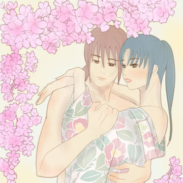 ミュシャっぽく塗ってみた