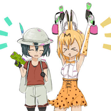 わかばんちゃんとマニューバルちゃん