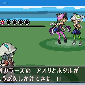 ポケモン風シオカラーズのドット絵