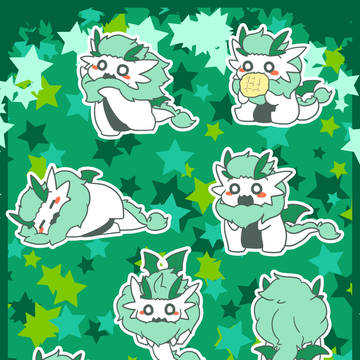 【創作】もちどら壁紙