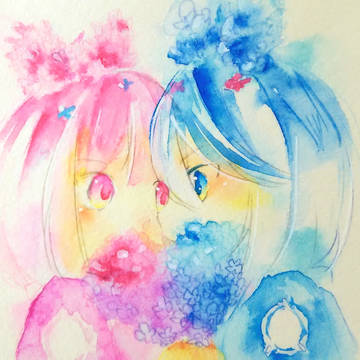 リミックスとあじさい