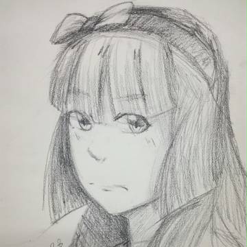黑白少女