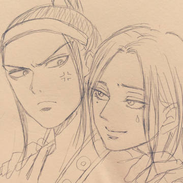 キングダム 賁と恬落書き