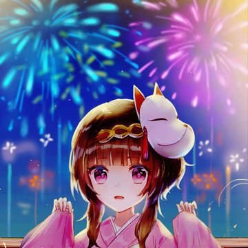 花火と神楽
