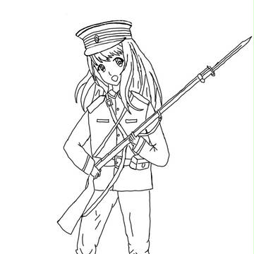 战舰少女r长春同人 清朝新式陆军常服