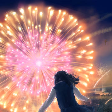靴の花火
